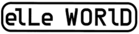 ELLE WORLD Logo (DPMA, 28.11.2007)