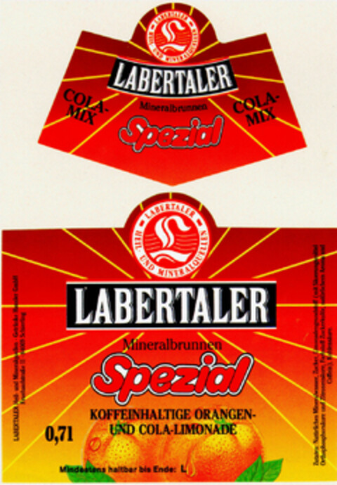 LABERTALER Mineralbrunnen Spezial Logo (DPMA, 06.07.1996)