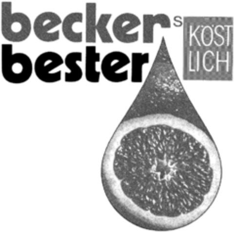 beckers bester KÖSTLICH Logo (DPMA, 09.10.1992)