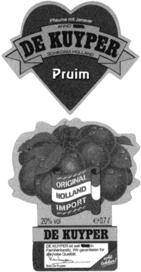 DE KUYPER Pruim Logo (DPMA, 05.12.1992)