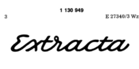Extracta Logo (DPMA, 09.02.1988)