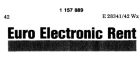 EURO ELECTRONIC RENT Logo (DPMA, 18.02.1989)