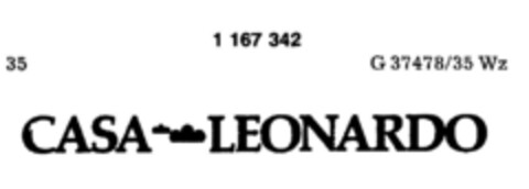 CASA  LEONARDO Logo (DPMA, 11/21/1989)