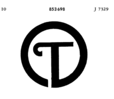 T Logo (DPMA, 07/18/1967)