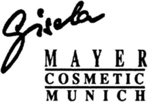 Gisela MAYER COSMETIC MUNICH Logo (DPMA, 26.08.1992)