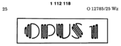 OPUS 1 Logo (DPMA, 30.01.1987)