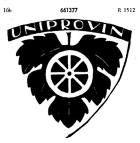 UNIPROVIN Logo (DPMA, 04.11.1950)