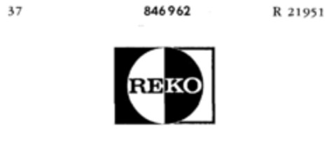 REKO Logo (DPMA, 02.05.1966)