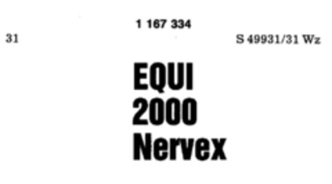 EQUI 2000 Nervex Logo (DPMA, 24.02.1990)