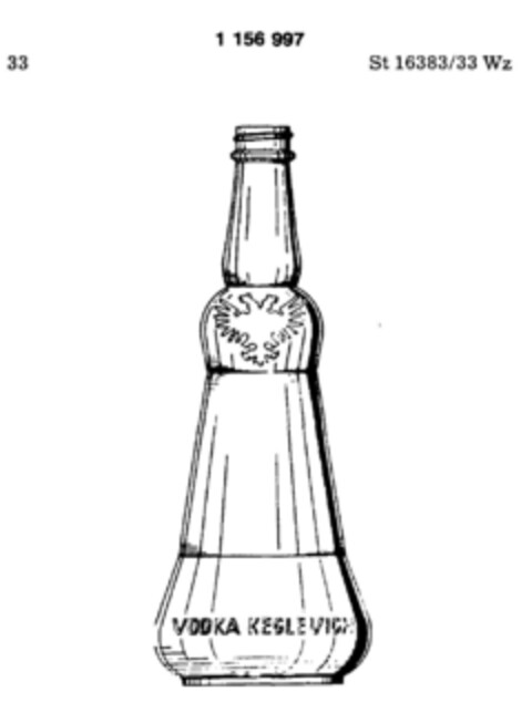 VODKA KEGLEVICH Logo (DPMA, 12.09.1989)