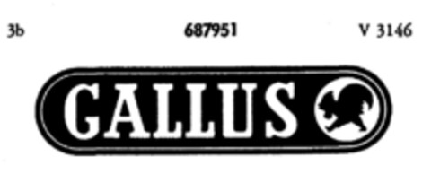 GALLUS Logo (DPMA, 24.06.1955)