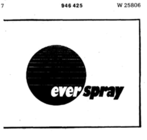 ever spray Logo (DPMA, 19.07.1974)