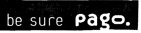 be sure pago. Logo (DPMA, 09/19/2000)