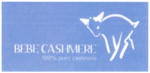 BEBE CASHMERE 100% pure cashmere Logo (DPMA, 01/18/2009)