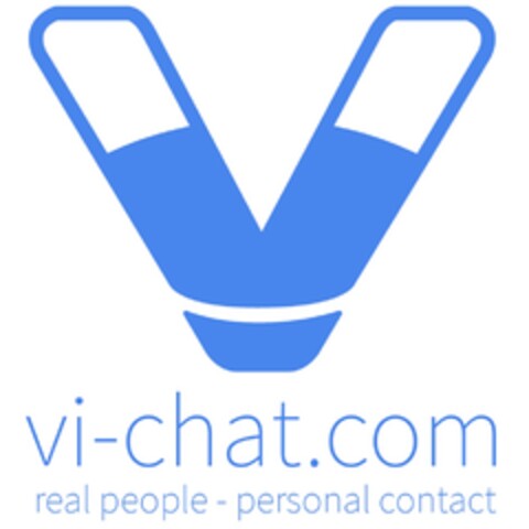 vi-chat.com real people - personal contact Logo (DPMA, 16.06.2017)