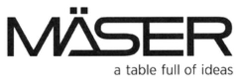 MÄSER a table full of ideas Logo (DPMA, 05/18/2018)