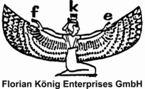 f k e Florian König Enterprises GmbH Logo (DPMA, 26.11.2019)