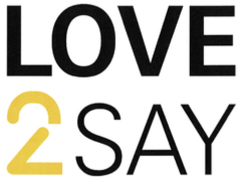 LOVE 2 SAY Logo (DPMA, 05/17/2021)