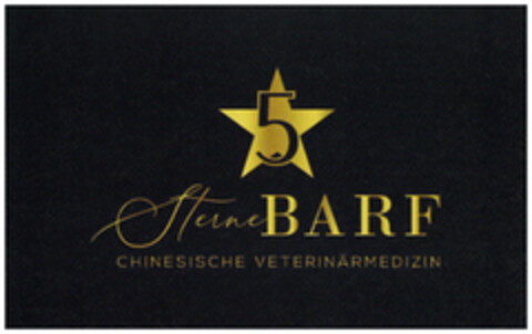 5 Sterne BARF CHINESISCHE VETERINÄRMEDIZIN Logo (DPMA, 05/25/2022)