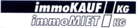 immoKAUF KG immoMIET KG Logo (DPMA, 26.09.2005)