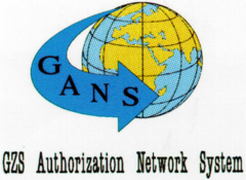 GANS GZS Authorization Network System Logo (DPMA, 23.02.1995)