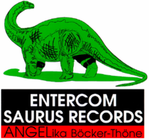 ENTERCOM SAURUS RECORDS ANGELika Böcker-Thöne Logo (DPMA, 02/22/1996)