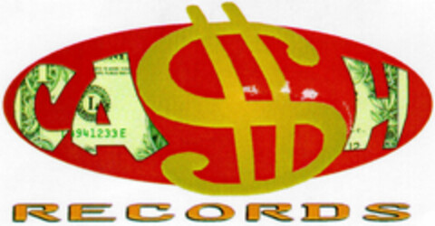 CASH RECORDS Logo (DPMA, 06/07/1996)