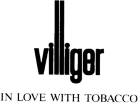 villiger IN LOVE WITH TOBACCO Logo (DPMA, 06/16/1997)