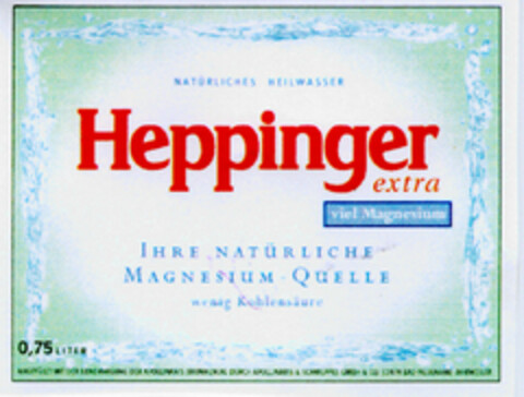 Heppinger extra Logo (DPMA, 12/17/1998)