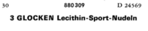 3 GLOCKEN Lecithin-Sport-Nudeln Logo (DPMA, 24.04.1970)