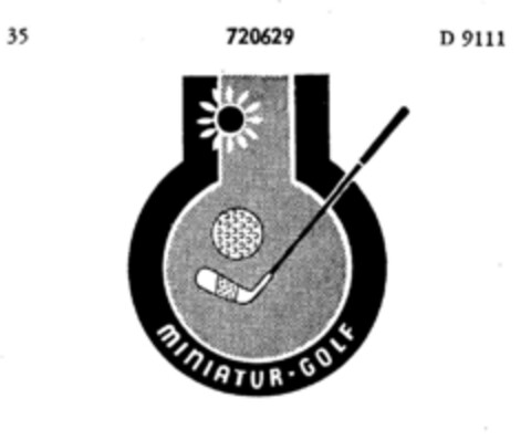 MINIATUR-GOLF Logo (DPMA, 01/03/1958)