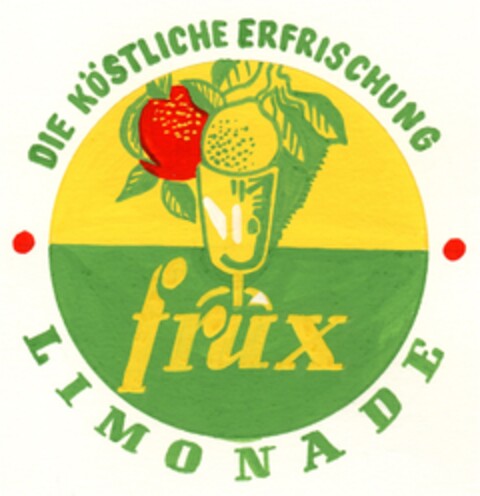frux   LIMONADE   DIE KÖSTLICHE ERFRISCHUNG Logo (DPMA, 14.06.1960)
