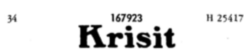 Krisit Logo (DPMA, 25.06.1912)