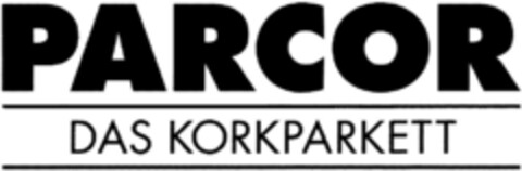 PARCOR DAS KORKPARKETT Logo (DPMA, 26.08.1993)