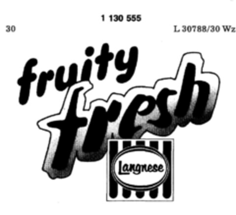 fruity fresh Langnese Logo (DPMA, 08.02.1988)