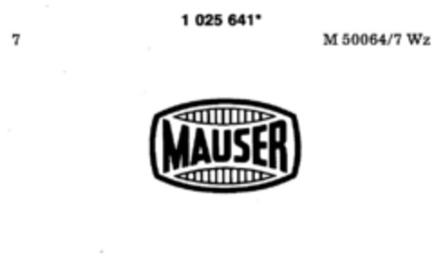 MAUSER Logo (DPMA, 14.07.1981)