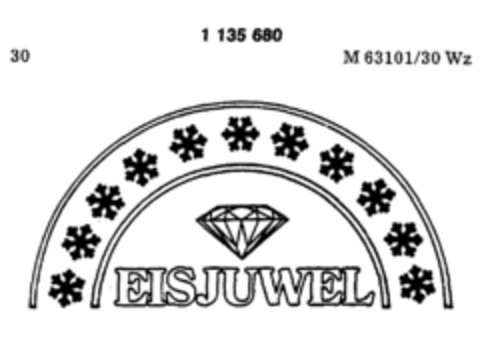 EISJUWEL Logo (DPMA, 06/21/1988)