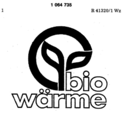 bio wärme Logo (DPMA, 09.09.1983)