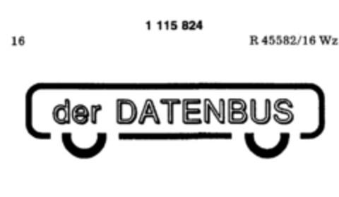 der DATENBUS Logo (DPMA, 07/04/1987)