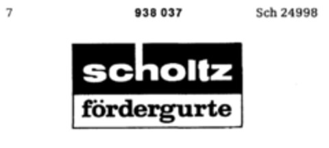 scholtz fördergurte Logo (DPMA, 19.11.1974)