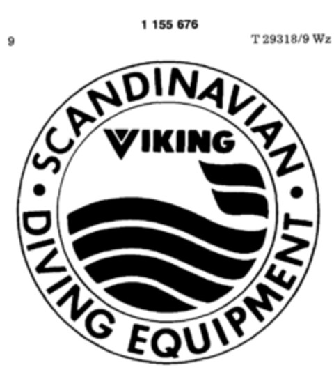 VIKING SCANDINAVIAN   DIVING EQUIPMENT Logo (DPMA, 21.08.1989)