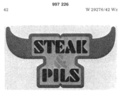 STEAK & PILS Logo (DPMA, 04/02/1979)