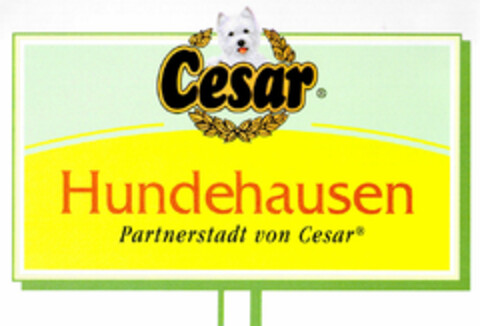 Cesar Hundehausen Partnerstadt von Cesar Logo (DPMA, 25.09.2000)