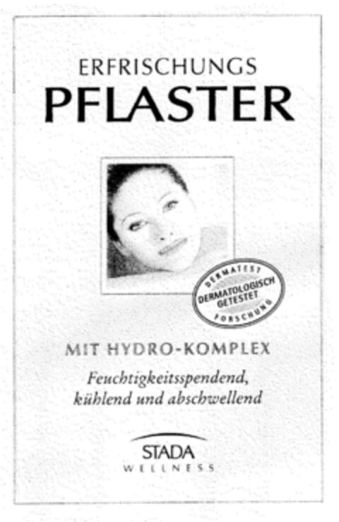 ERFRISCHUNGS PFLASTER MIT HYDRO-KOMPLEX Logo (DPMA, 14.12.2001)