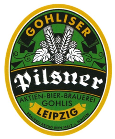 GOHLISER Pilsner LEIPZIG Logo (DPMA, 06.09.2010)
