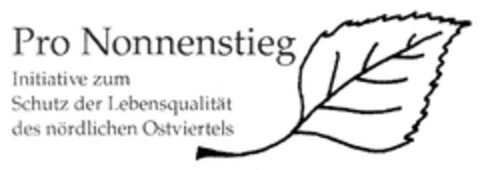 Pro Nonnenstieg Initiative zum Schutz der Lebensqualität des nördlichen Ostviertels Logo (DPMA, 12.02.2013)