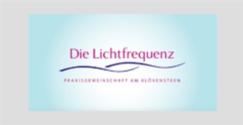 Die Lichtfrequenz PRAXISGEMEINSCHAFT AM KLÖVENSTEEN Logo (DPMA, 30.03.2017)