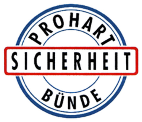 PROHART SICHERHEIT BÜNDE Logo (DPMA, 03/29/2019)