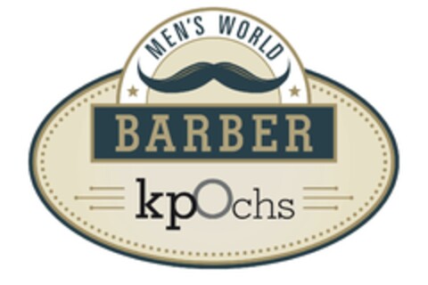 MEN'S WORLD BARBER kpOchs Logo (DPMA, 07.08.2019)