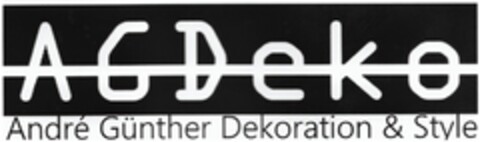 AGDeko André Günther Dekoration & Style Logo (DPMA, 27.01.2022)